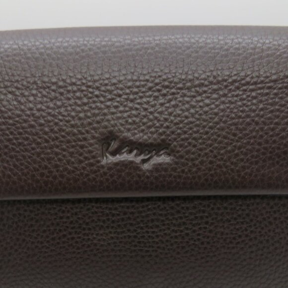 Women Handheld Wristlet Clutch Brown Leather Karya Small Strap Wallet Handbag - Picture 3 of 16